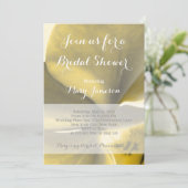 Blume in Gelb - Brautparty Einladung (Stehend Vorderseite)