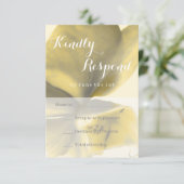 Blume in Gelb - UAWG RSVP Karte (Stehend Vorderseite)