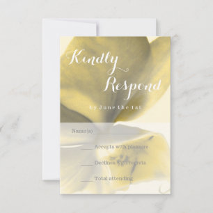 Blume in Gelb - UAWG RSVP Karte