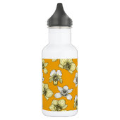 Blume in Gelb und Weiß Edelstahlflasche (Links)