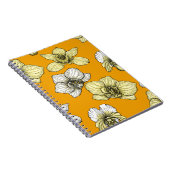 Blume in Gelb und Weiß Notizblock (Rechte Seite)