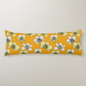 Blume in Gelb und Weiß Seitenschläferkissen (Vorderseite)