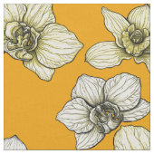 Blume in Gelb und Weiß Stoff (Nahaufnahme)