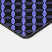 Blume in Geometrie, Blau Schreibtischunterlage (Ecke)