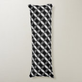 Blume in Geometrie, grau Seitenschläferkissen (Vorderseite Vertikal)