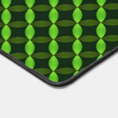 Blume in Geometrie, grün Schreibtischunterlage (Ecke)