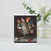 Blume in Glas, Ambrosius Bosschaert, Öl Postkarte (Stehend Vorderseite)