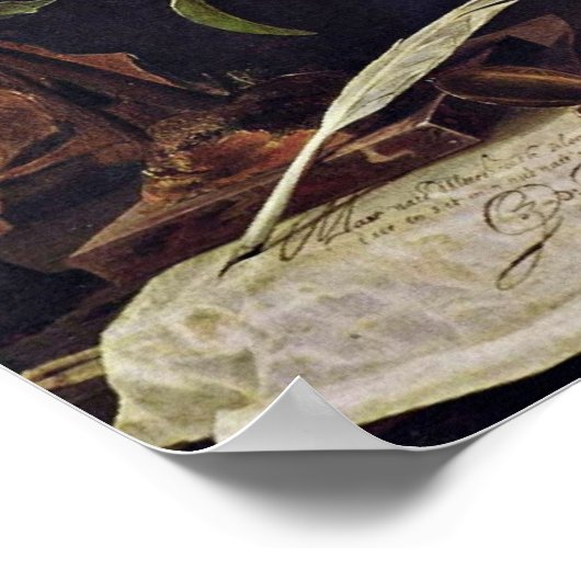 Blume in Glasvase von Jan Davidsz. de Heem Poster (Ecke)