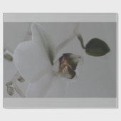Blume in Grau Geschenkpapier (Flach)