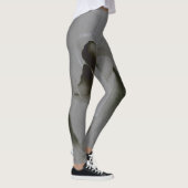 Blume in Grau Leggings (Rechts)