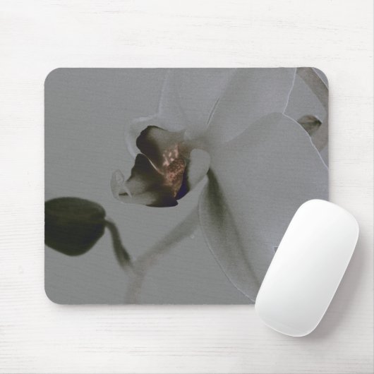 Blume in Grau Mousepad (Mit Mouse)