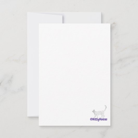 Blume in grün dankeskarte (Rückseite)