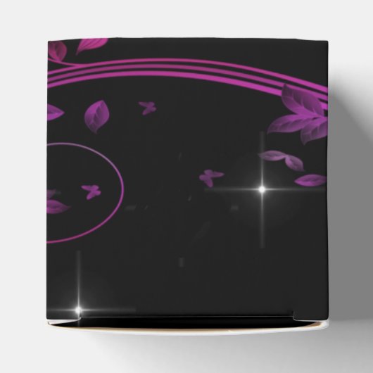 Blume in Heiß-Rosa Geschenkschachtel (Oben)