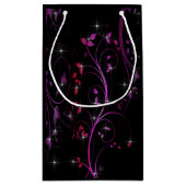 Blume in heiß rosa kleine geschenktüte (Rückseite)