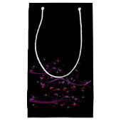 Blume in heiß rosa kleine geschenktüte (Vorderseite)