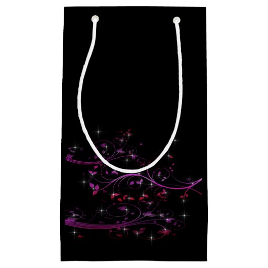 Blume in heiß rosa kleine geschenktüte (Vorderseite)