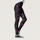 Blume in Heiß-Rosa Leggings (Rechts)