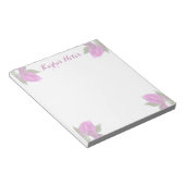 Blume in Heiß-Rosa Notizblock (angewinkelt)