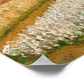 Blume in Holland, Bulb Fields von van Gogh Poster (Ecke)