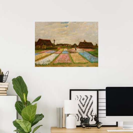 Blume in Holland, Bulb Fields von van Gogh Poster (Heimbüro)
