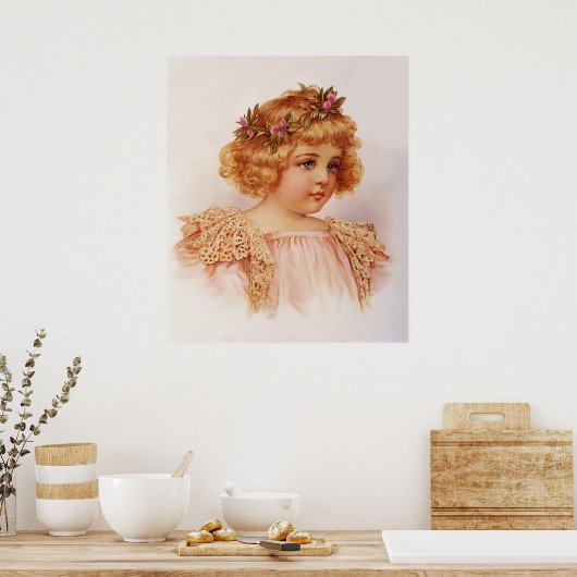 Blume in ihrem Haar Poster (Küche)