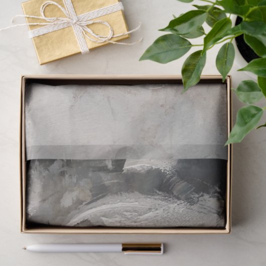 Blume in Kohle Seidenpapier (Geschenk)