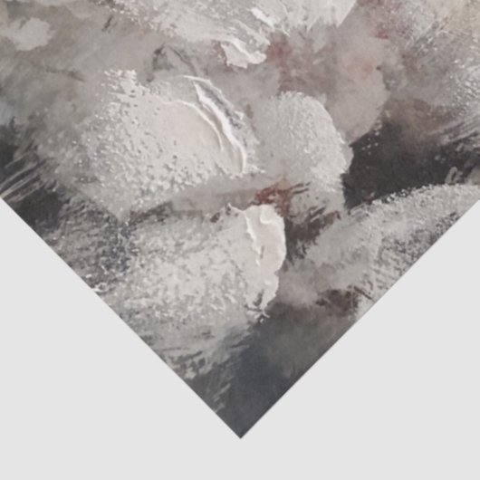 Blume in Kohle Seidenpapier (Ausschnitt)