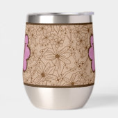 Blume in Ländern: Mit Monogramm Tan- und Rosa (Links)