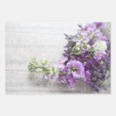 Blume in Lavendeltönen Geschenkpapier Set (Vorderseite 2)