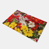 Blume in leuchtenden Farben Fußmatte (Schrägansicht)