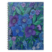 Blume in leuchtenden Farben Notizblock (Vorderseite)