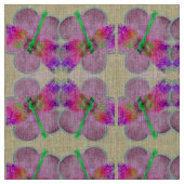 Blume in Libellen (rosa auf Rosa) Stoff (Muster)