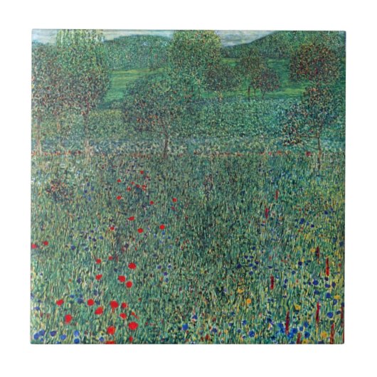 Blume in Litzlberg Klimt, Vintage Landschaft Fliese (Vorderseite)