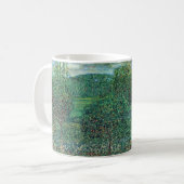 Blume in Litzlberg Klimt, Vintage Landschaft Kaffeetasse (Vorderseite Links)