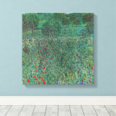 Blume in Litzlberg Klimt, Vintage Landschaft Leinwanddruck (Insitu (Holzboden))