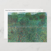 Blume in Litzlberg Klimt, Vintage Landschaft Postkarte (Vorne/Hinten)