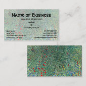 Blume in Litzlberg Klimt, Vintage Landschaft Visitenkarte (Vorne/Hinten)