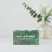 Blume in Litzlberg Klimt, Vintage Landschaft Visitenkarte (Stehend Vorderseite)