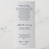 Blume in Marine und Silber Programm (Rückseite)