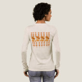 Blume in Orange Tri-Blend Shirt (Voller Rückseite)
