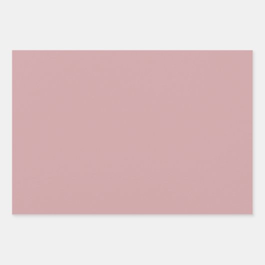 Blume in Orange und Braun. Geschenkpapier Set (Vorderseite 3)