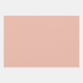 Blume in Orange und Braun. Geschenkpapier Set (Vorderseite 2)