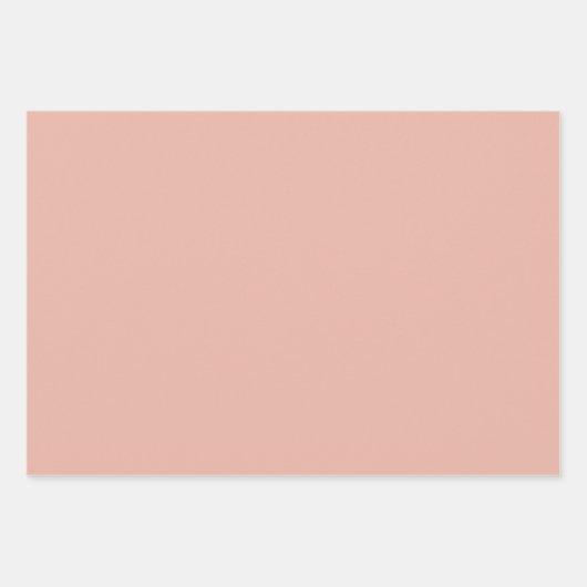 Blume in Orange und Braun. Geschenkpapier Set (Vorderseite 2)