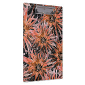 Blume in Orange und Braun. Klemmbrett (Rechts)
