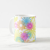 Blume in Pastelltönen Kaffeetasse (Vorderseite Links)