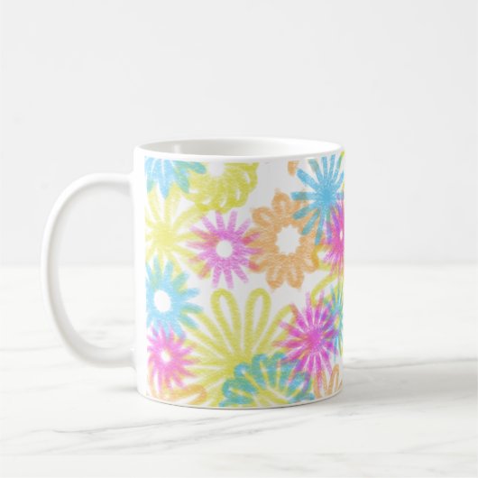 Blume in Pastelltönen Kaffeetasse (Links)