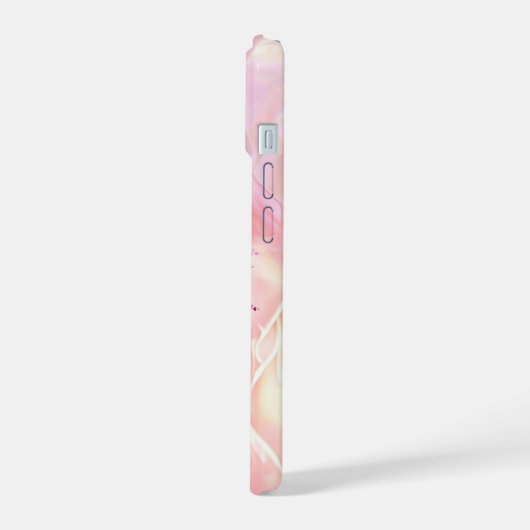 Blume in phantastischen Farben iPhone 15 Hülle (Linke Seite)