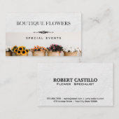 Blume in Pots Visitenkarte (Vorne/Hinten)