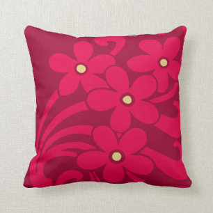 Blume in Raspberry Color American MoJo Pillows Kissen