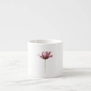 Blume in Rosa Espressotasse